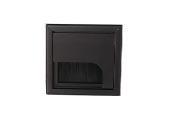 方形鋁合金出線孔 8*8cm(黑色)