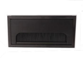 方形鋁合金出線孔 8*16cm(黑色)